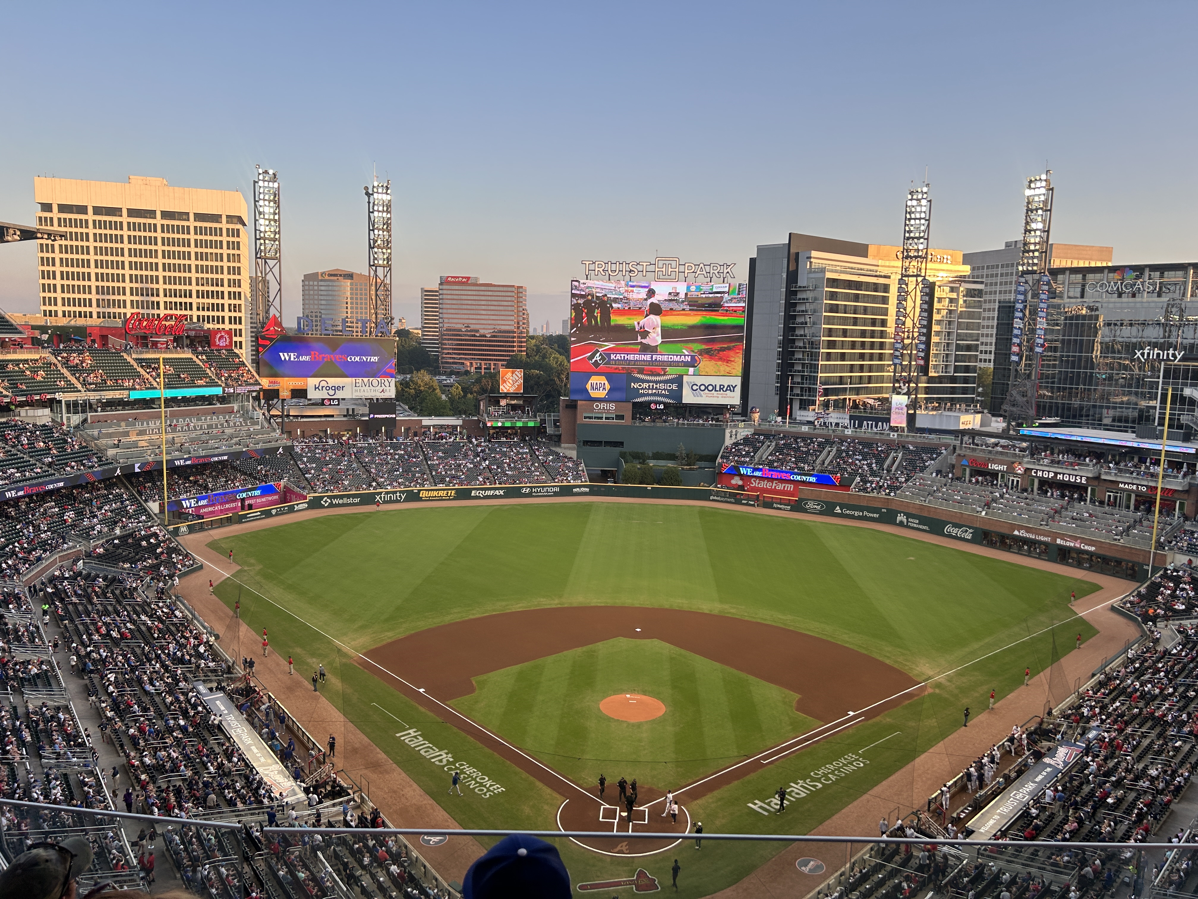 미국의 거대한 야구장 사진