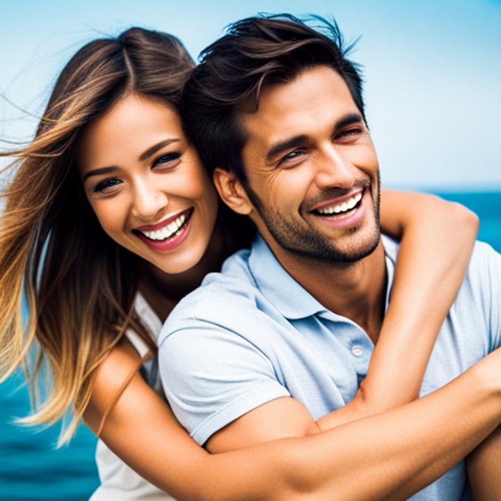 결혼을-앞둔-젊은-커플의-환한-웃음