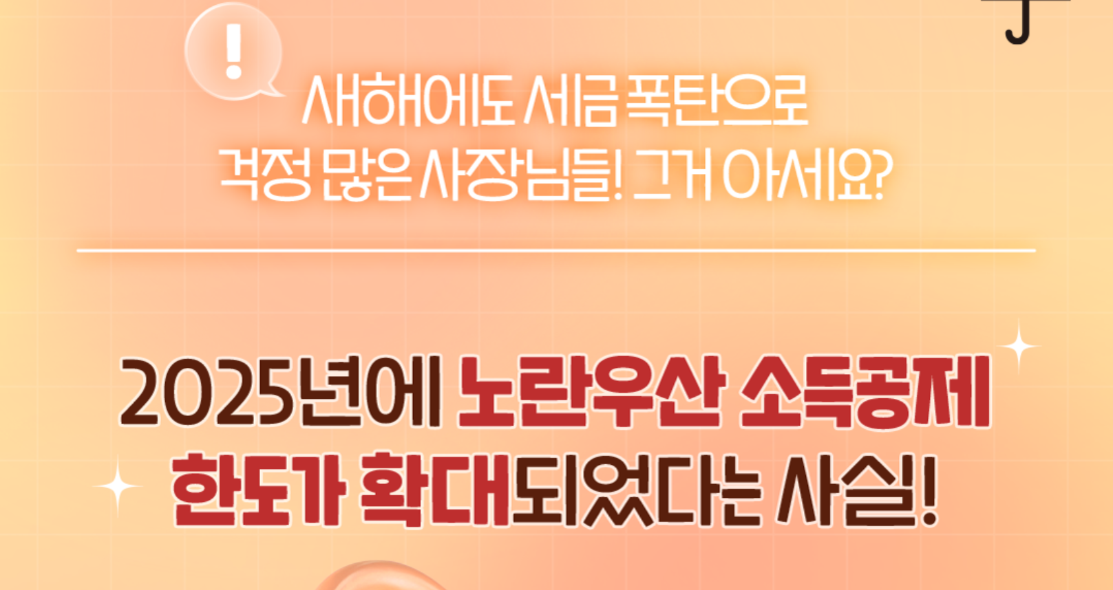 2025 노란우산 세금공제한도 확대