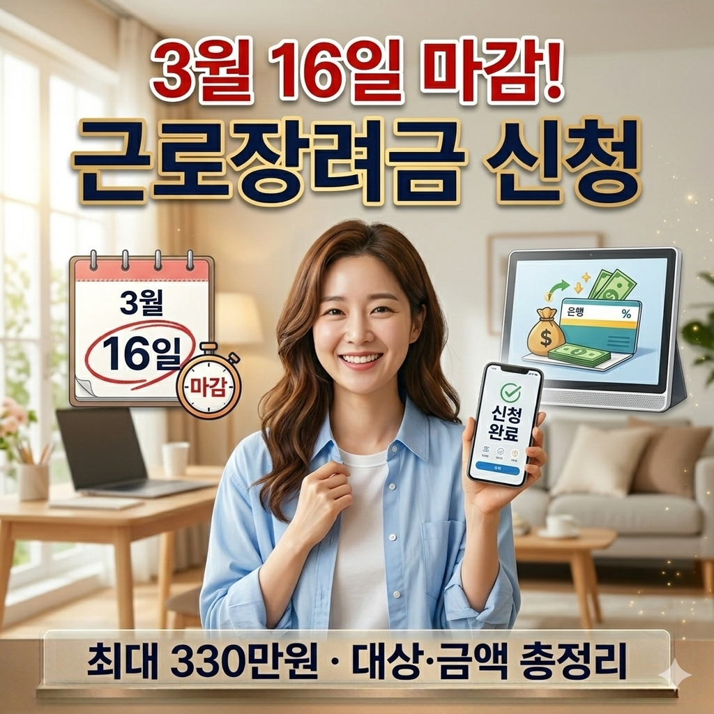 근로장려금 신청기간&middot;대상&middot;금액 2026 한번에 총정리