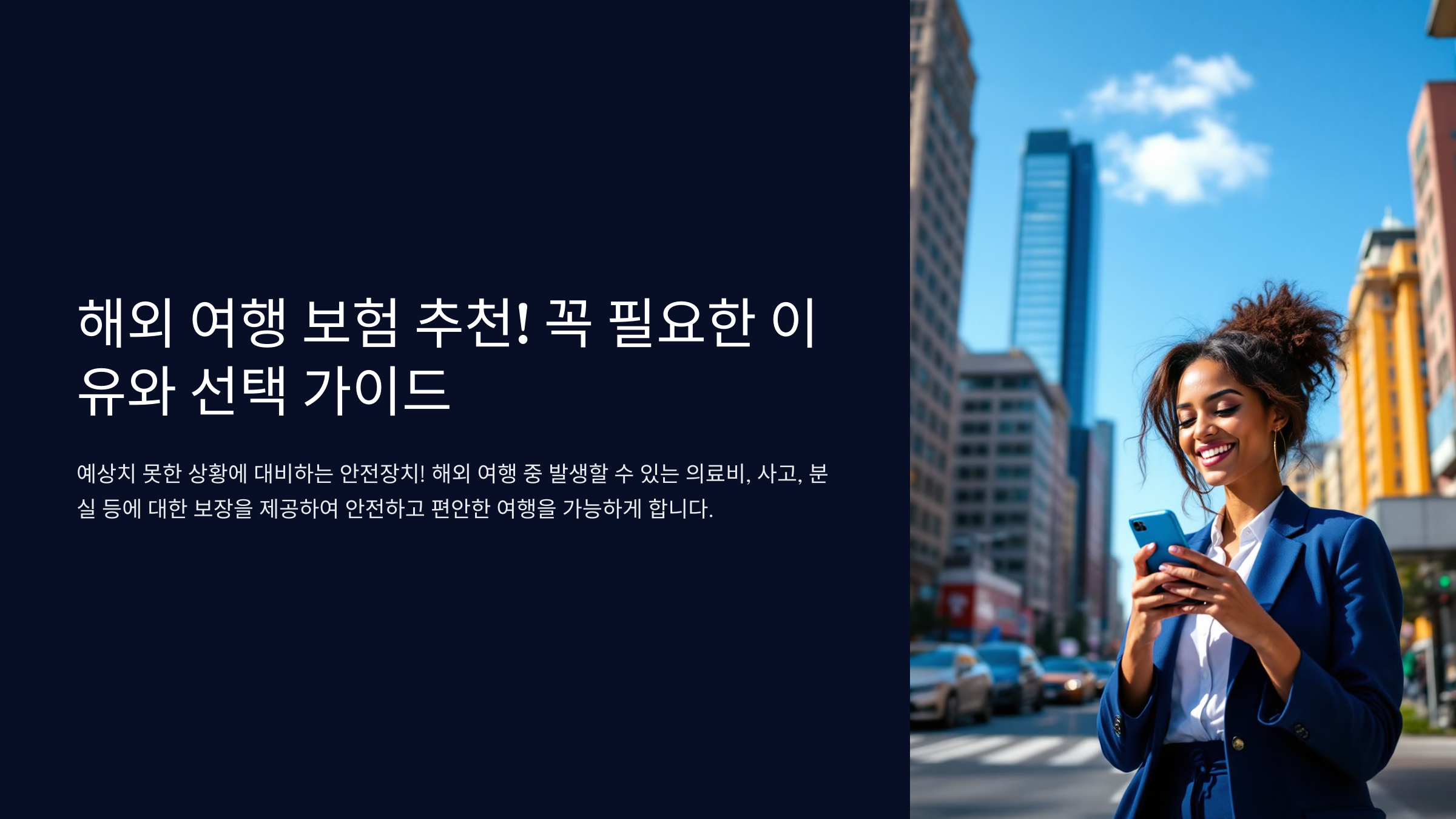 해외 여행 보험 추천