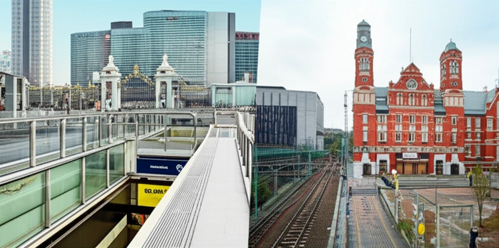 2호선 신촌역과 경의중앙선 신촌역 위..