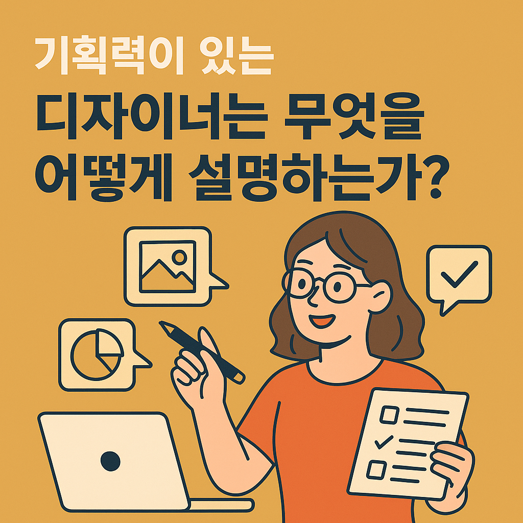 기획력이 있는 디자이너는 어떻게 설명하는가?