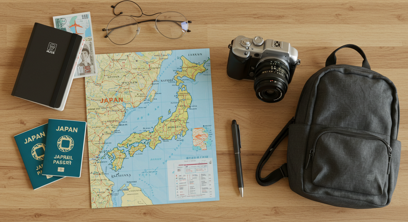 일본 여행 준비물, JR 패스와 지도