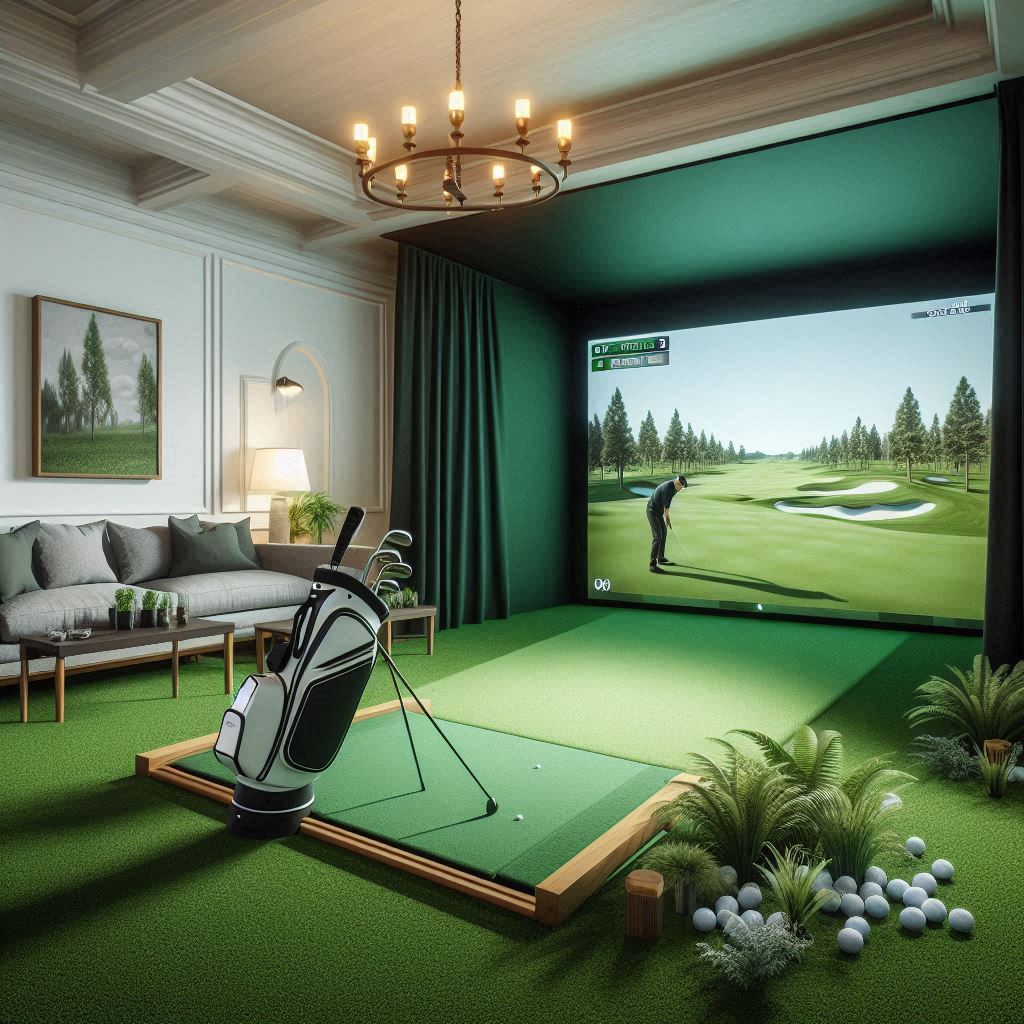 스크린골프장 배경