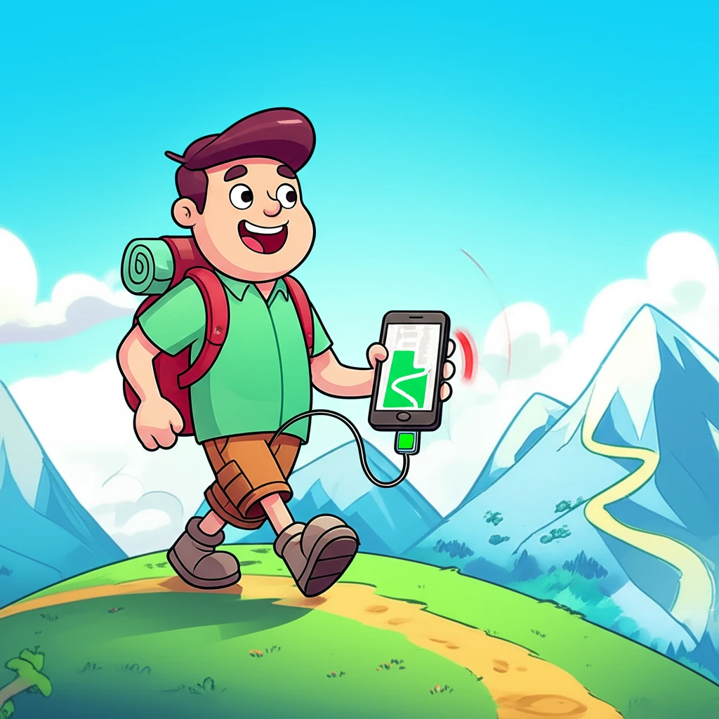 오프라인 지도와 트레킹 기록으로 안전..