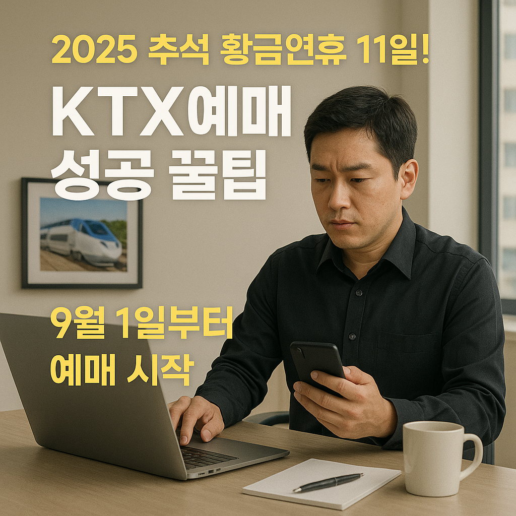 2025 추석 KTX예매 꼭 알아야할 성공꿀팁 (출처: 코레일)
