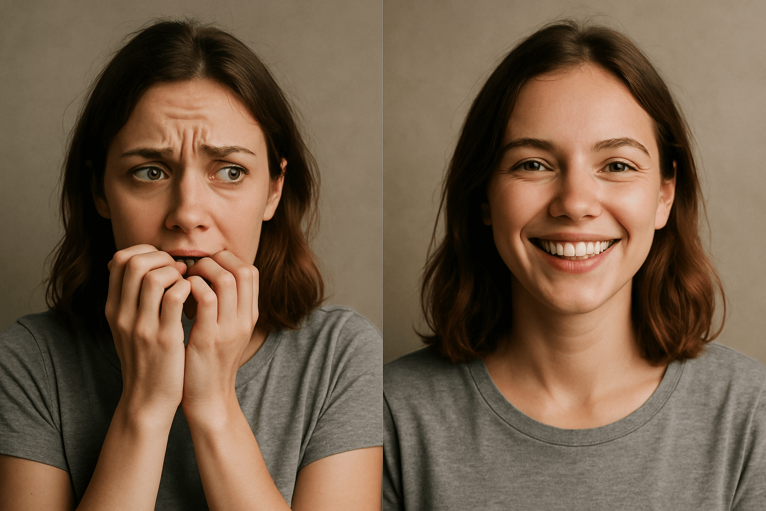 불안한 감정과 행복으로 이어지는 사진