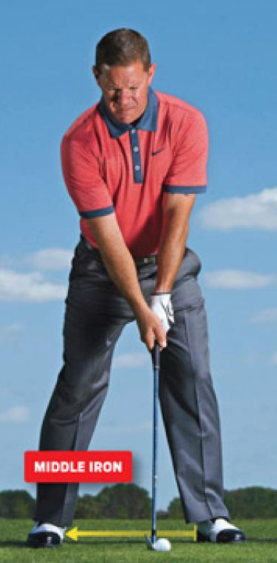 골프 미들아이언 어드레스