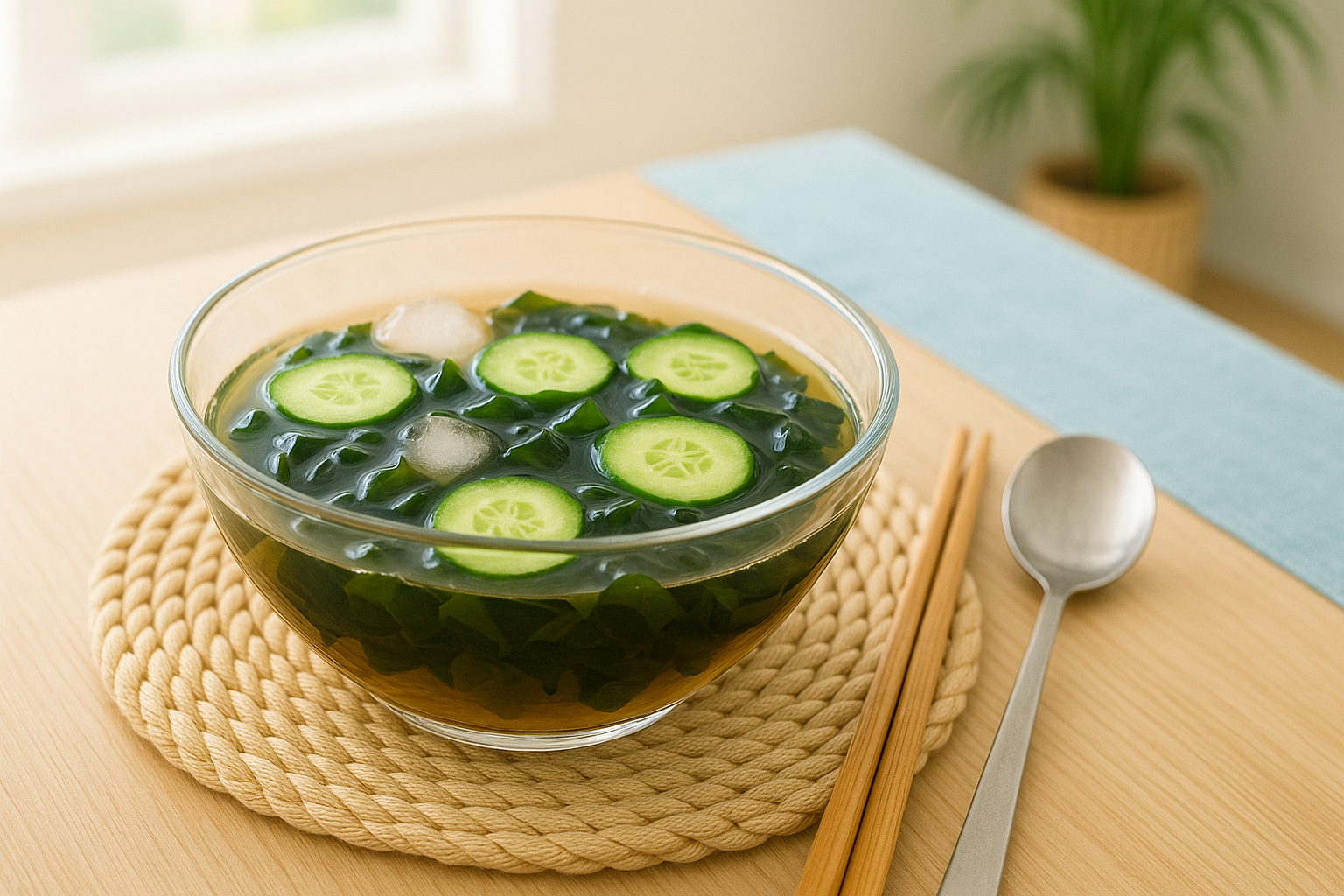 여름철 시원한 미역오이냉국