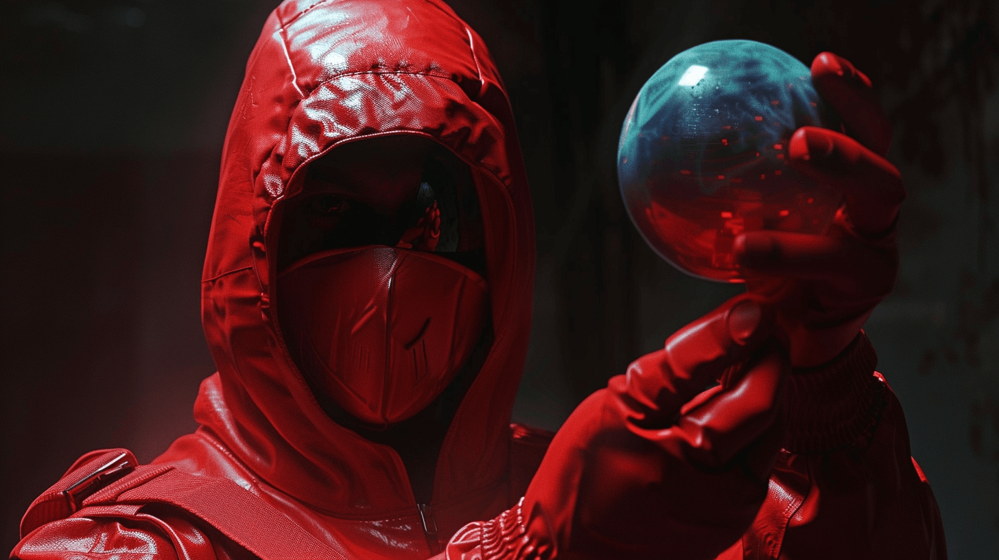 신비한-구슬을-들고-있는-가면을-쓴-사람