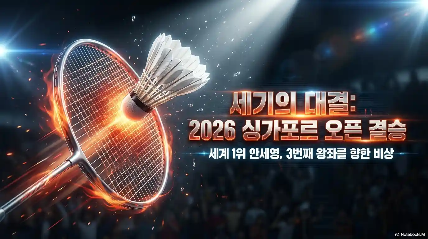 2026 싱가포르 오픈 배드민턴 결승 썸네일 - 세계 1위 안세영 3번째 왕좌 도전