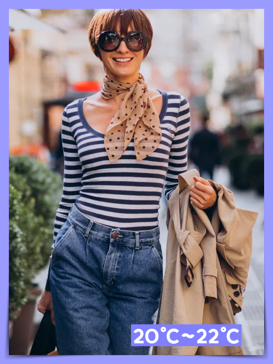 20도 옷차림 여자