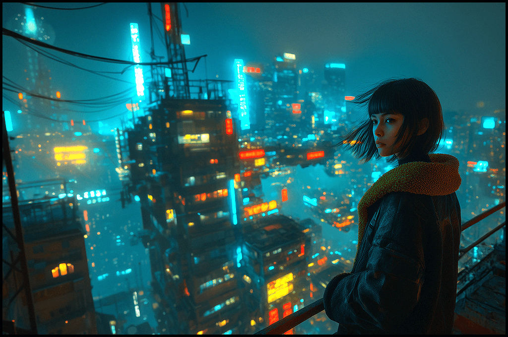 post-apocalyptic scout woman 예시 세계관 실험 생성 이미지_Midjourney