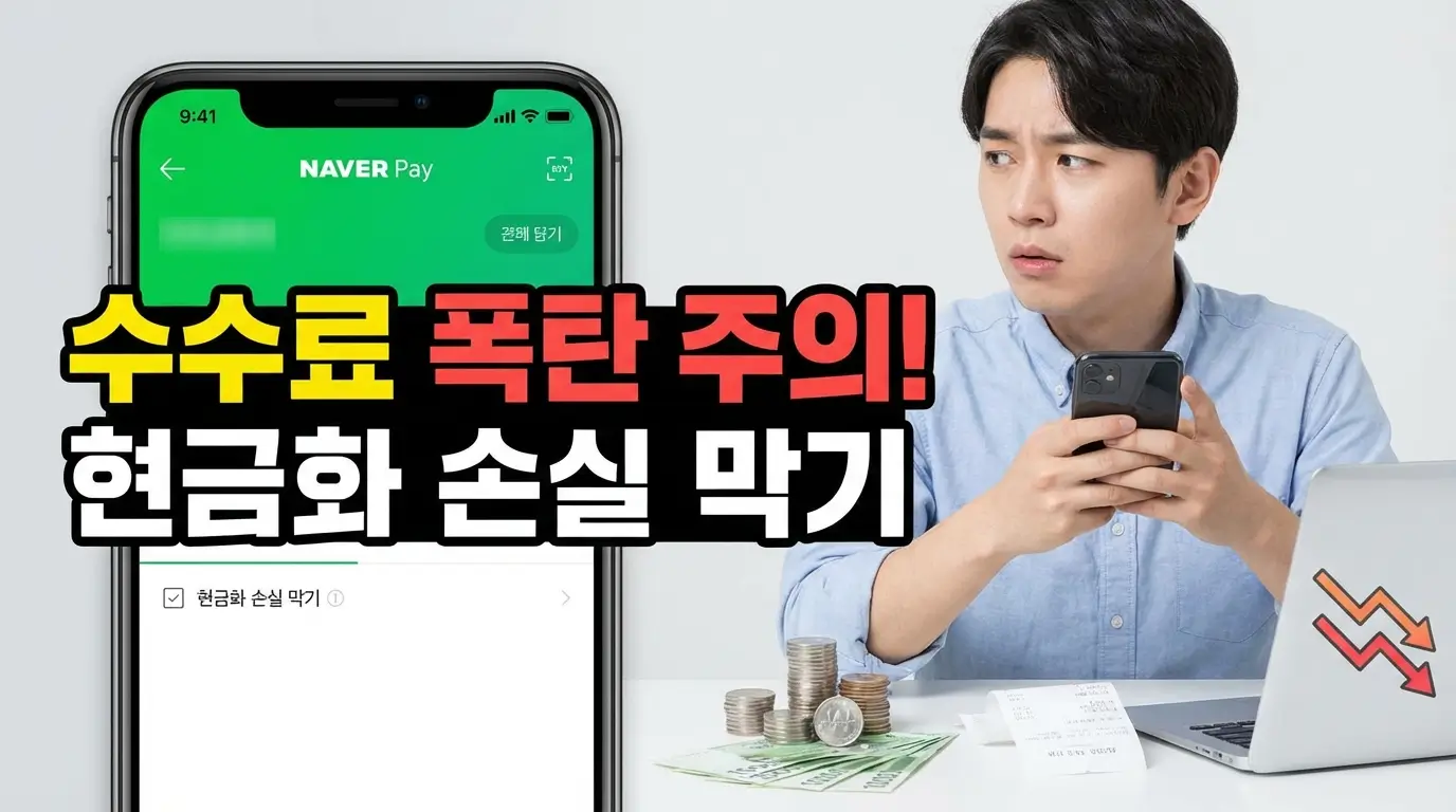 네이버 페이 포인트 현금화 업체 수수료 폭탄 실태 및 손실 방어