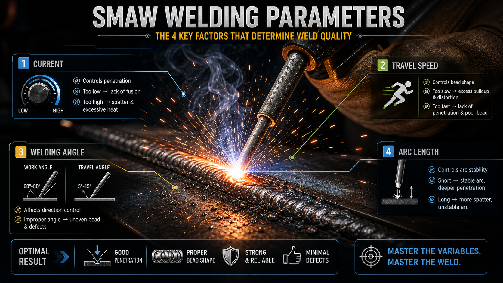 SMAW WELDING PARAMETERS