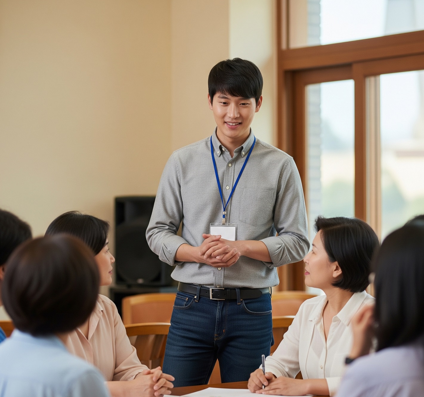 사회복지사가 일하는 모습