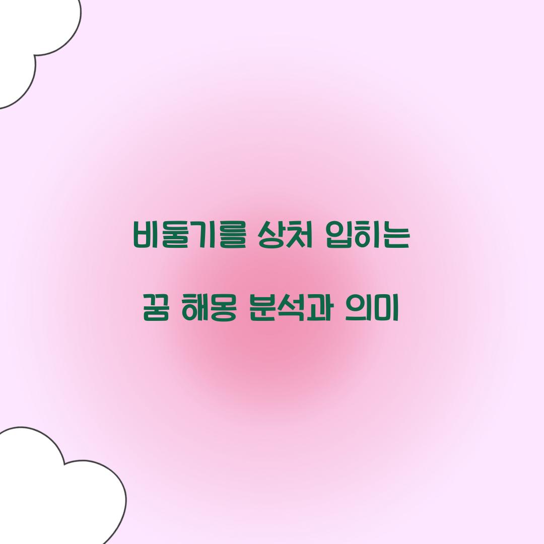비둘기를 상처 입히는 꿈 풀이 해몽 해석
