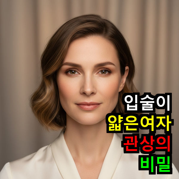 입술 얇은 여자 관상 비밀