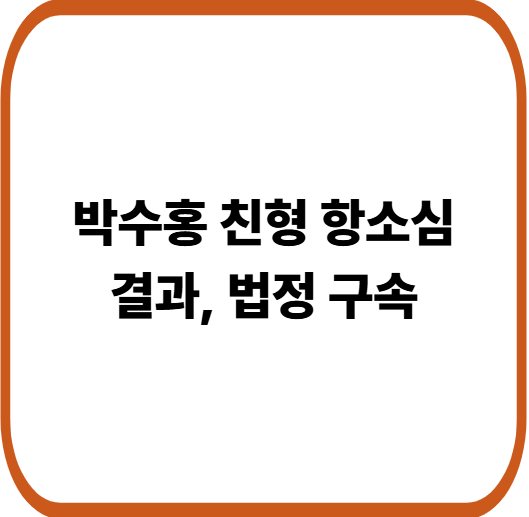 박수홍 친형 항소심 3년반 선고