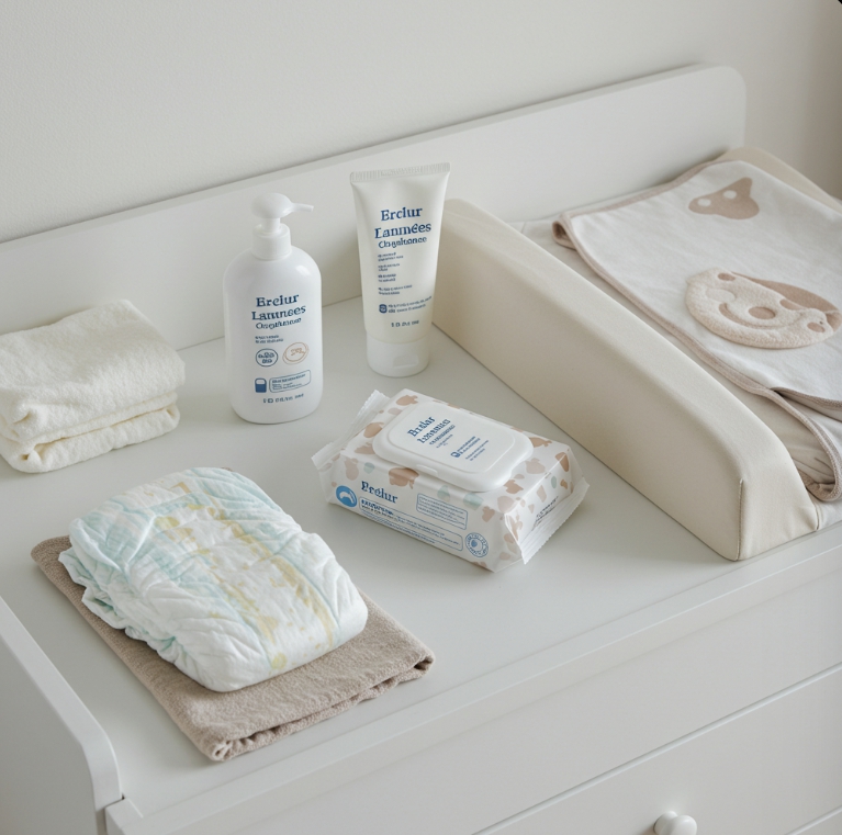 기저귀 교체 전 준비물