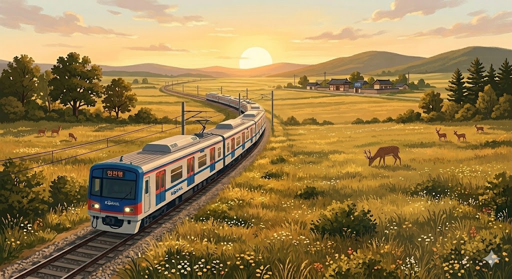 용산역에서 출발하는 1호선 천안행