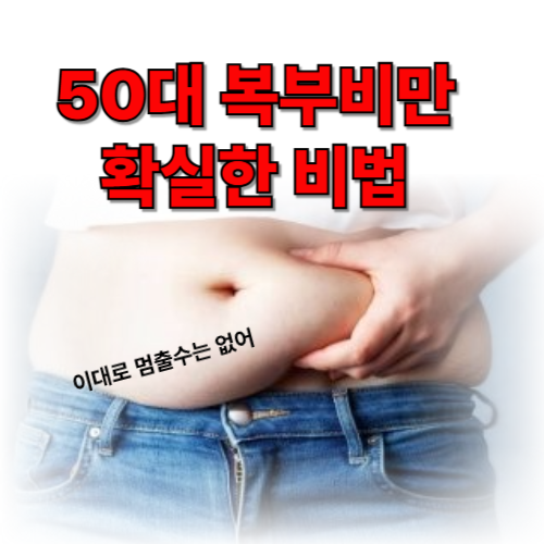 갱년기 복부비만 확실한 해결 비법