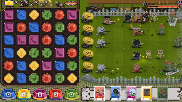 야옹 대전 꼬마 좀비 플레이 이미지