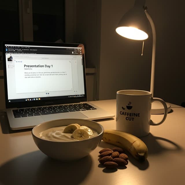 시험·발표 전날 식단과 수면 준비