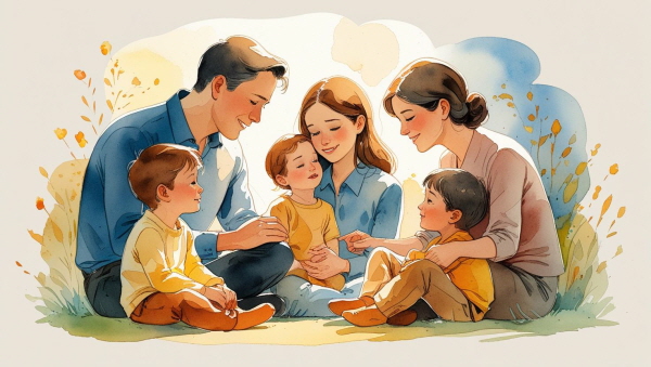 INTJ 부모가 잠시 전략을 내려놓고, 아이의 말에 귀 기울이며 이렇게 말할 수 있을 때에 관한 그림