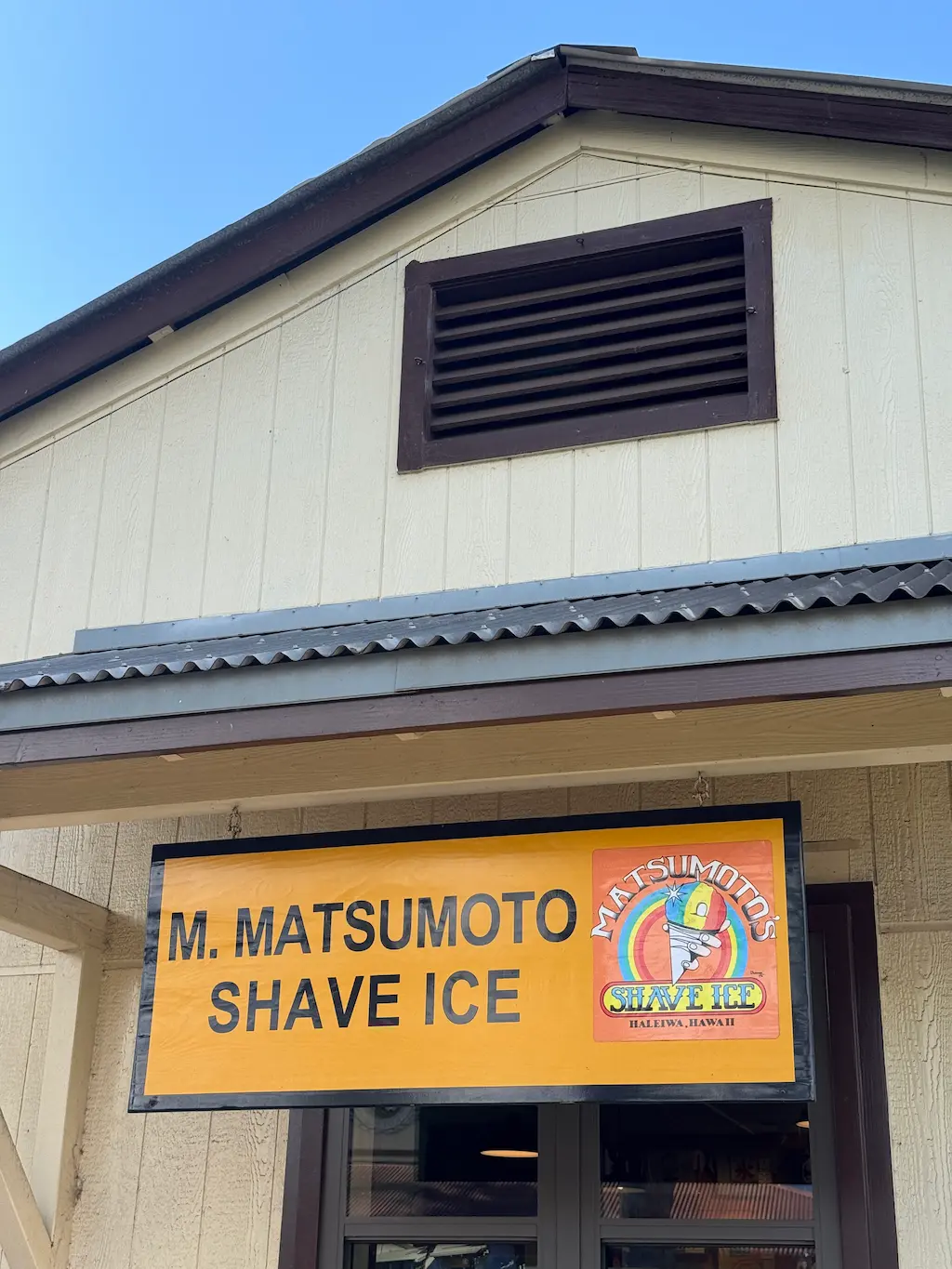 마츠모토 쉐이브 아이스 할레이와 점