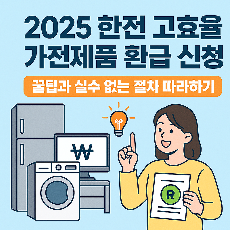 🛠️ 2025 고효율 가전제품 환급제도!