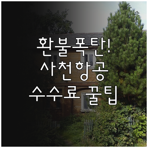 사천항공 취소 수수료 기준 운임 종류..