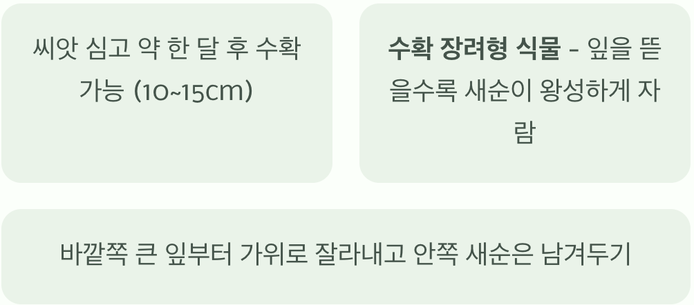 최고의 비결, 아낌없이 수확하기