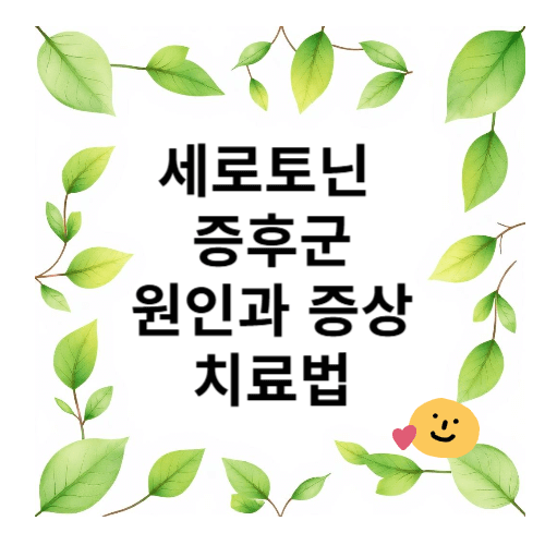 세로토닌 증후군 원인과 증상 치료법