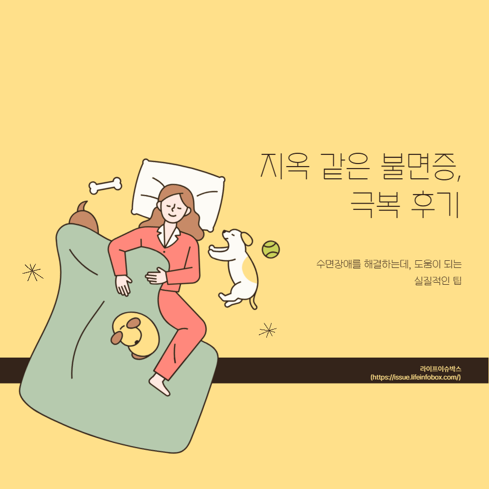 지옥 같은 불면증을 극복한 실제 후기