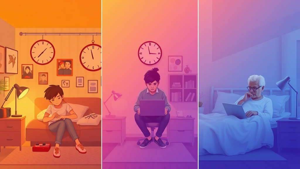 호르몬 변화와 세대별 수면 리듬