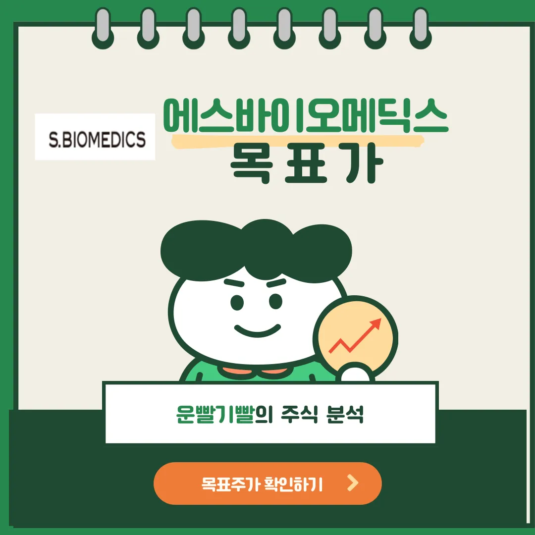 에스바이오메딕스 목표가