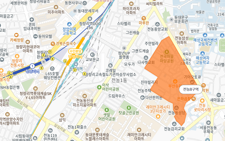 우수한 입지 조건