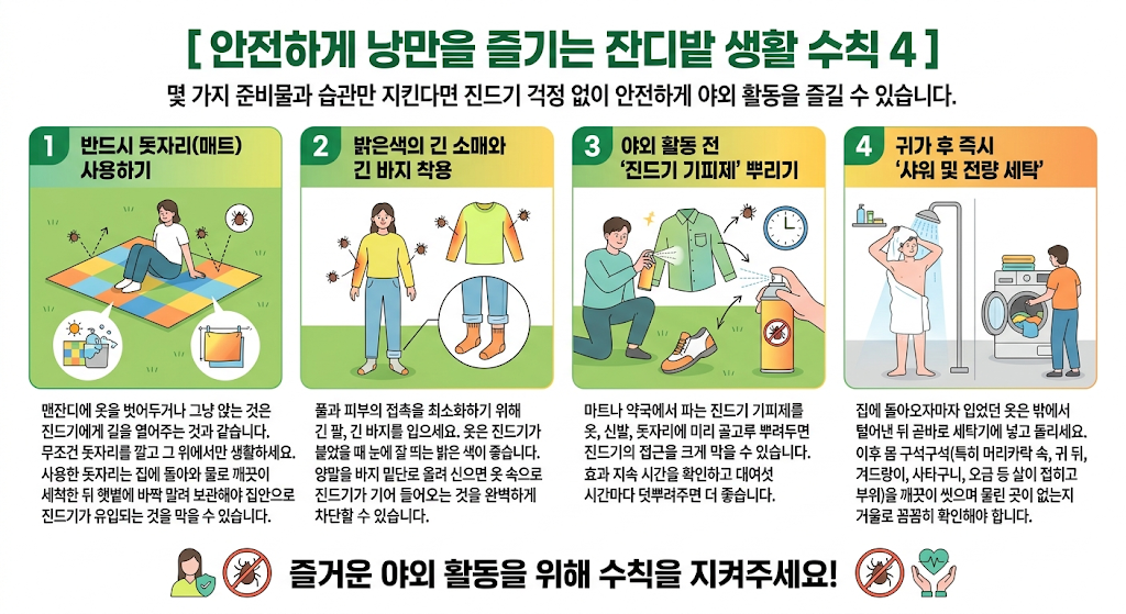 잔디밭 생활 수칙
