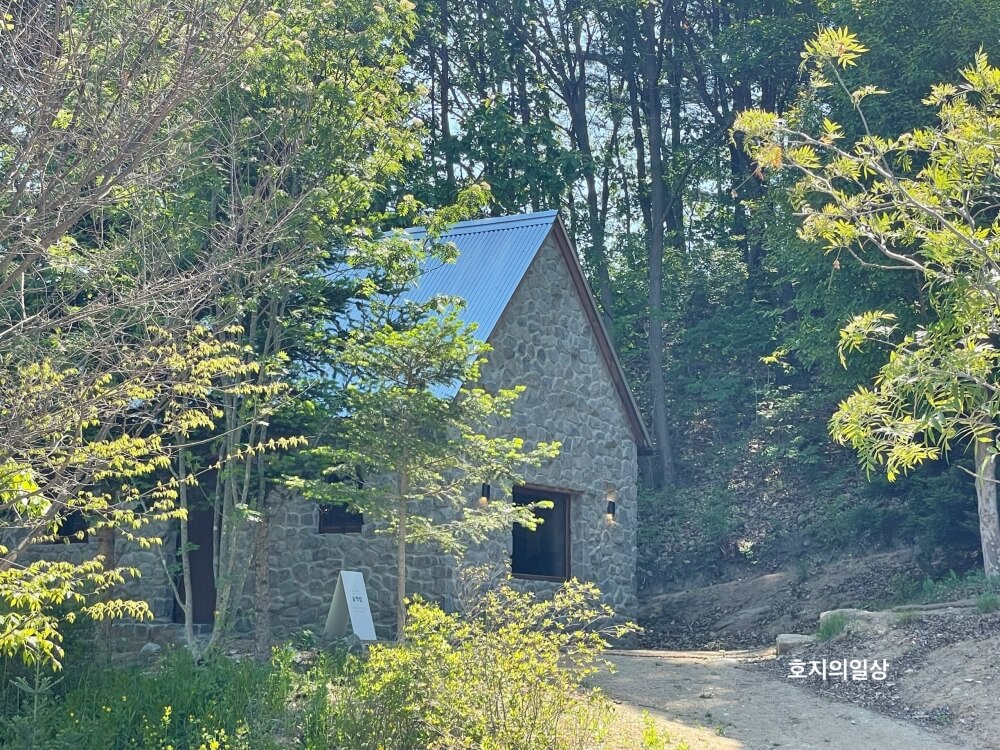 홍천 카페 맛집 러스틱 라이프 - 오두막 스타일 숲책방