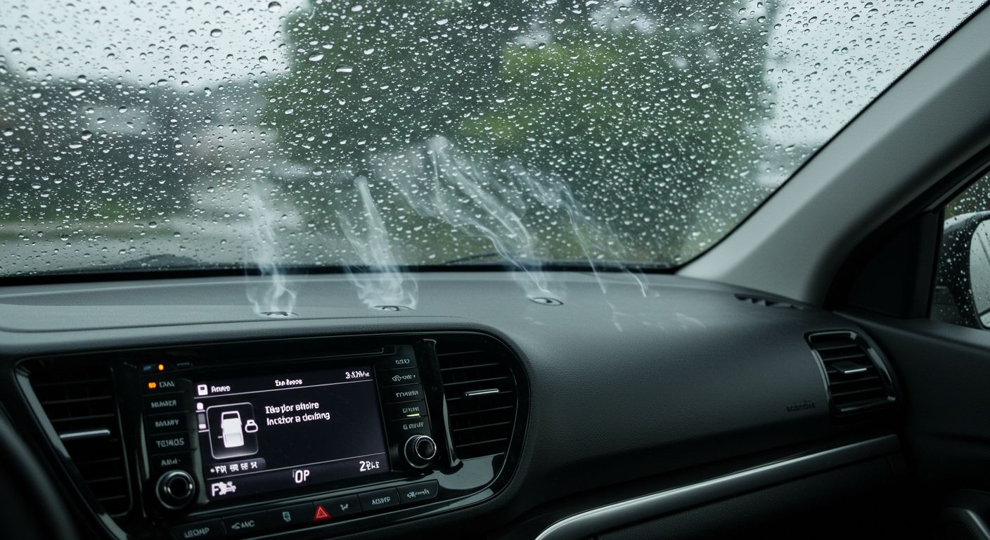 장마철 앞유리 김서림 제거