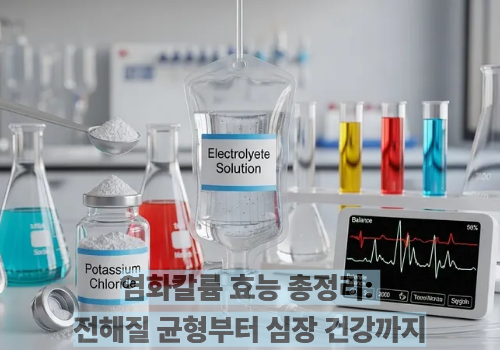 염화칼륨 효능 총정리: 전해질 균형부터 심장 건강까지