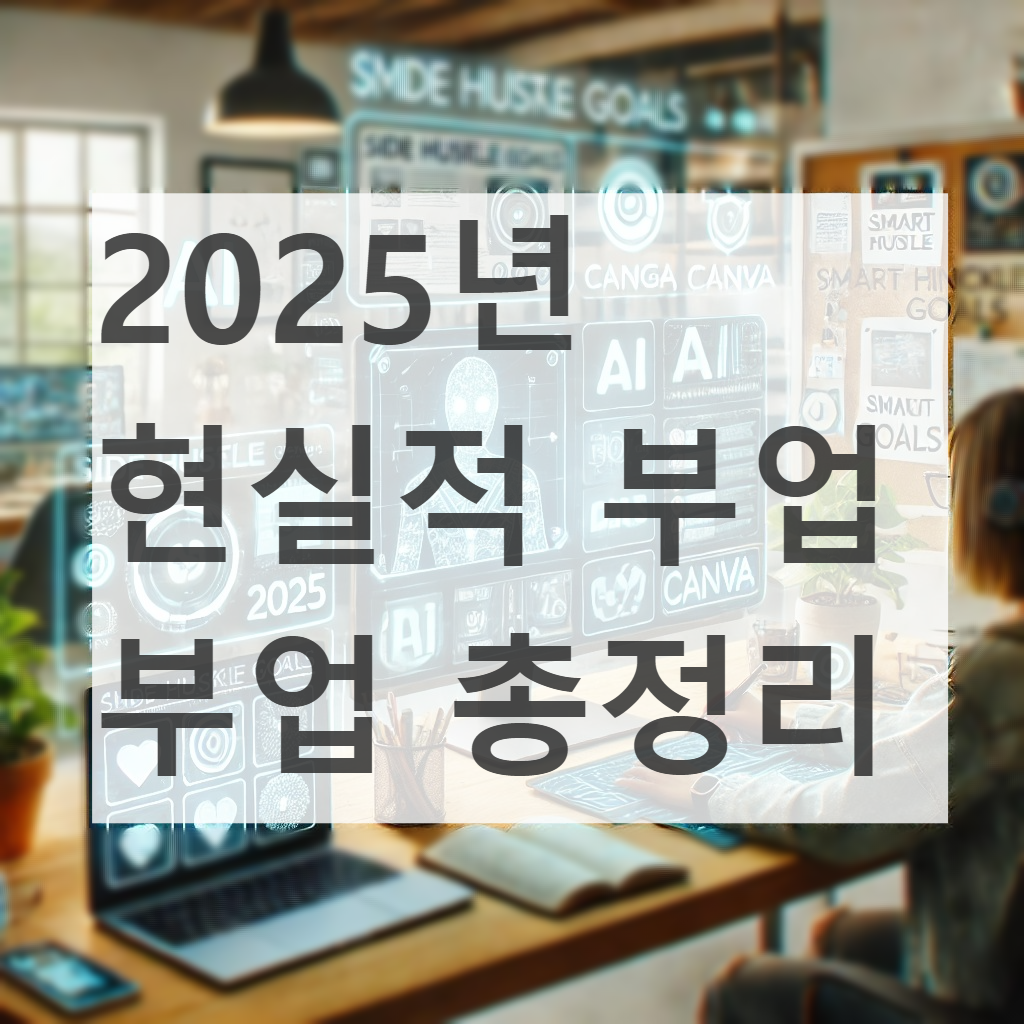 2025년 현실적 부업 부업 총정리