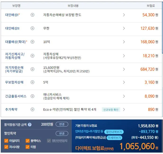 타이칸 4S 보험료