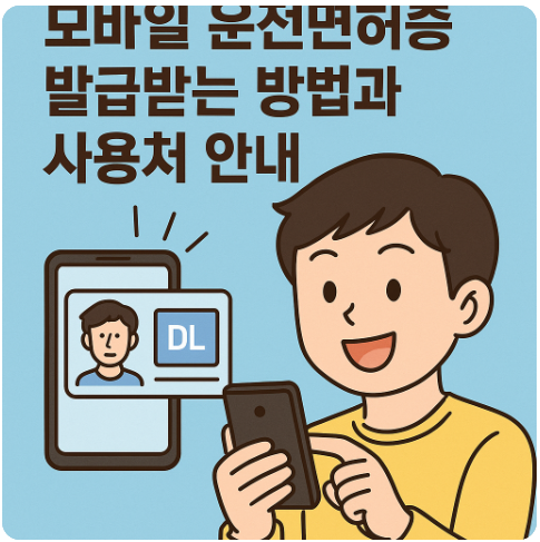 모바일운전면허증 받는법