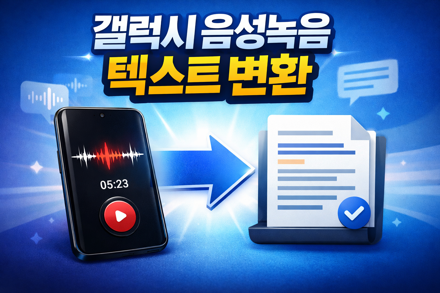 갤럭시 음성녹음 텍스트 변환