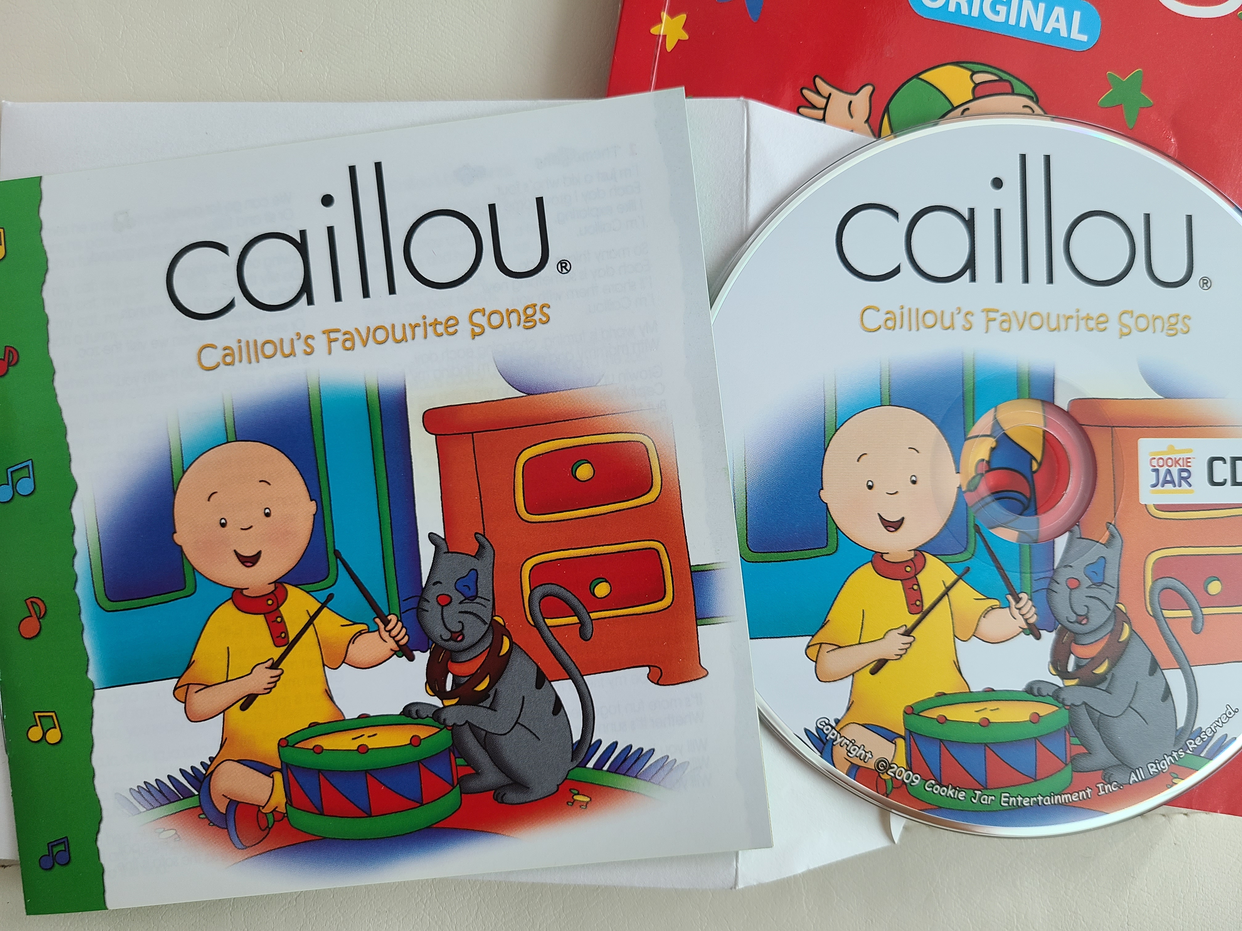 Caillou's favorite songs