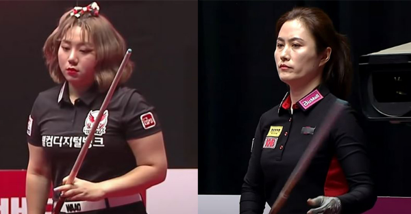 크라운해태 LPBA 챔피언십 결승대진표 : 김예은 vs 윤경남 당구 선수