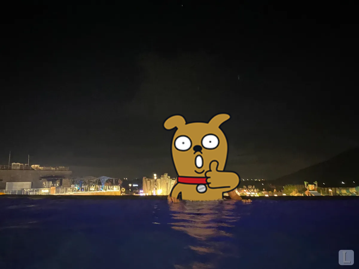 제주도-여행-신화월드호텔-신화관-스카이풀-밤-야경